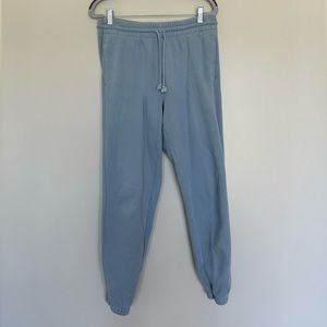 Aritzia Tna Cozy Fleece Boyfriend Sweatpant Dune Blue